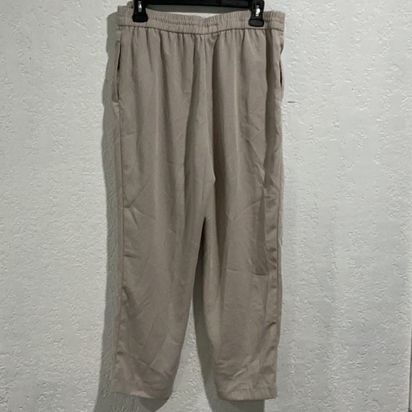Zara Tan Sweatpants Relaxed Fit Drawstring - Picture 3 of 6